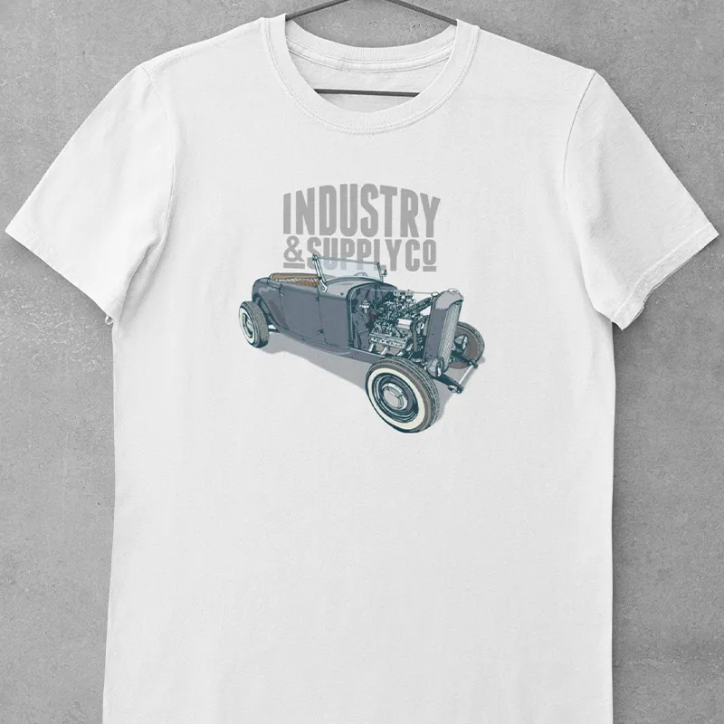 1932 MODEL B FORD (FRONT & BACK PRINT) T-SHIRT