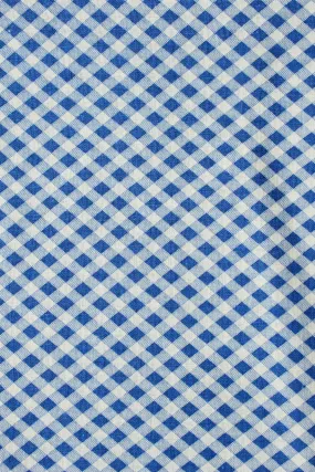 1940s Gingham Feedsack, Blue/White Vintage Summer Fabric