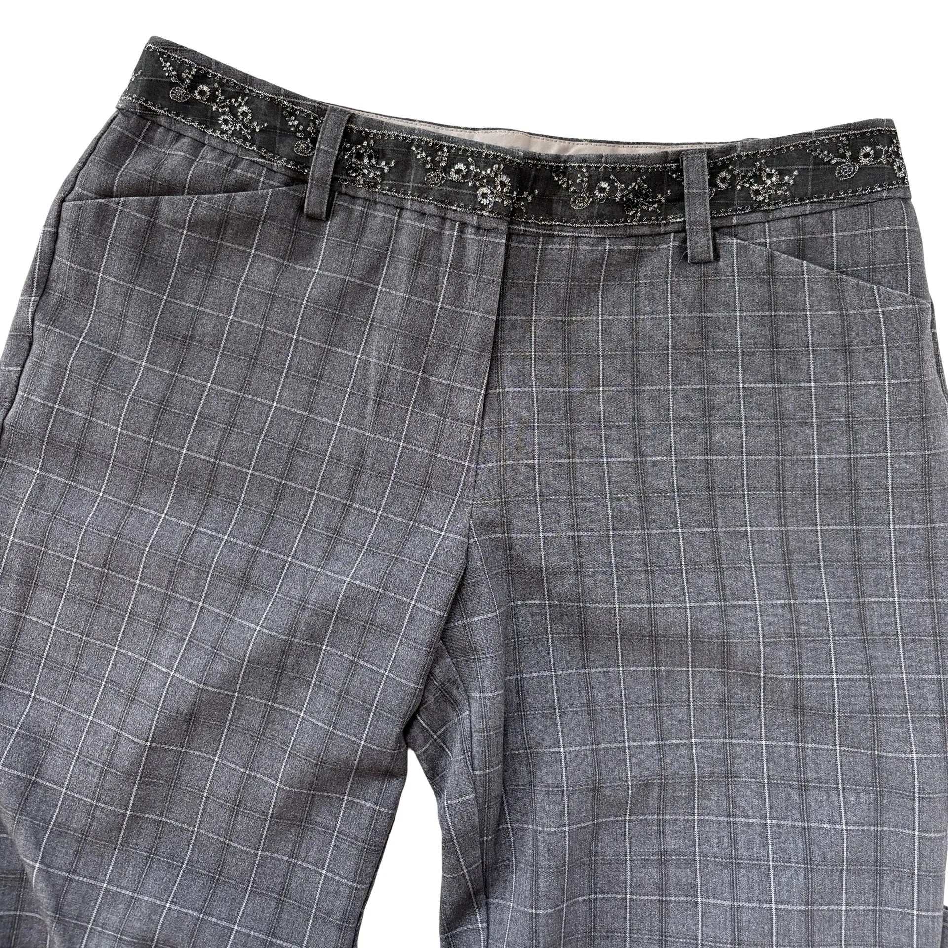 2000s Plaid Office Trousers (S)