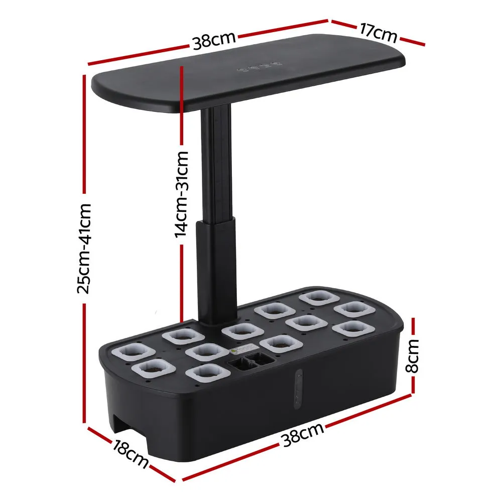 Adjustable Height Hydroponics Planter Box with LED – Green Fingers