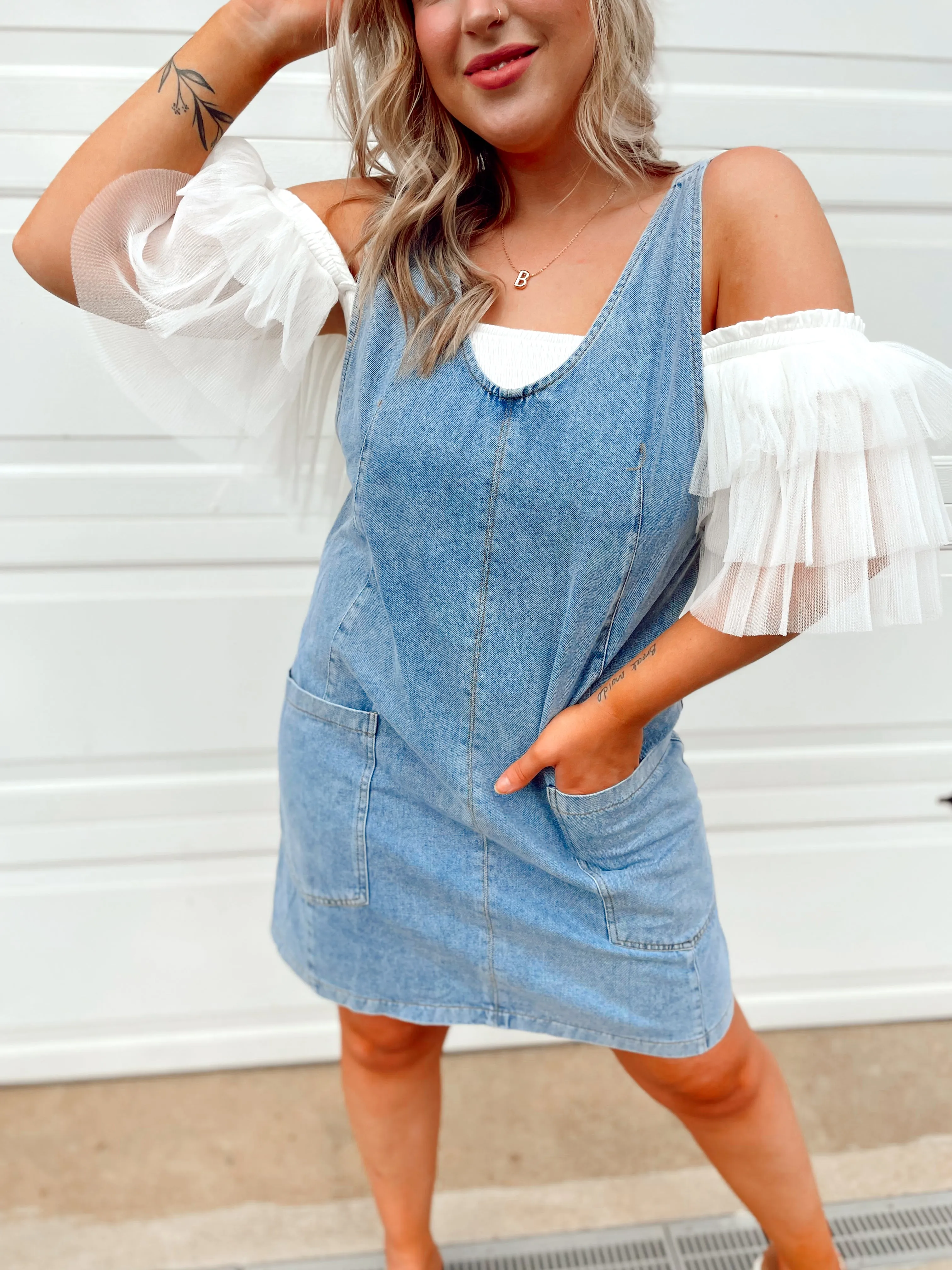 Alice Overall Denim Dress