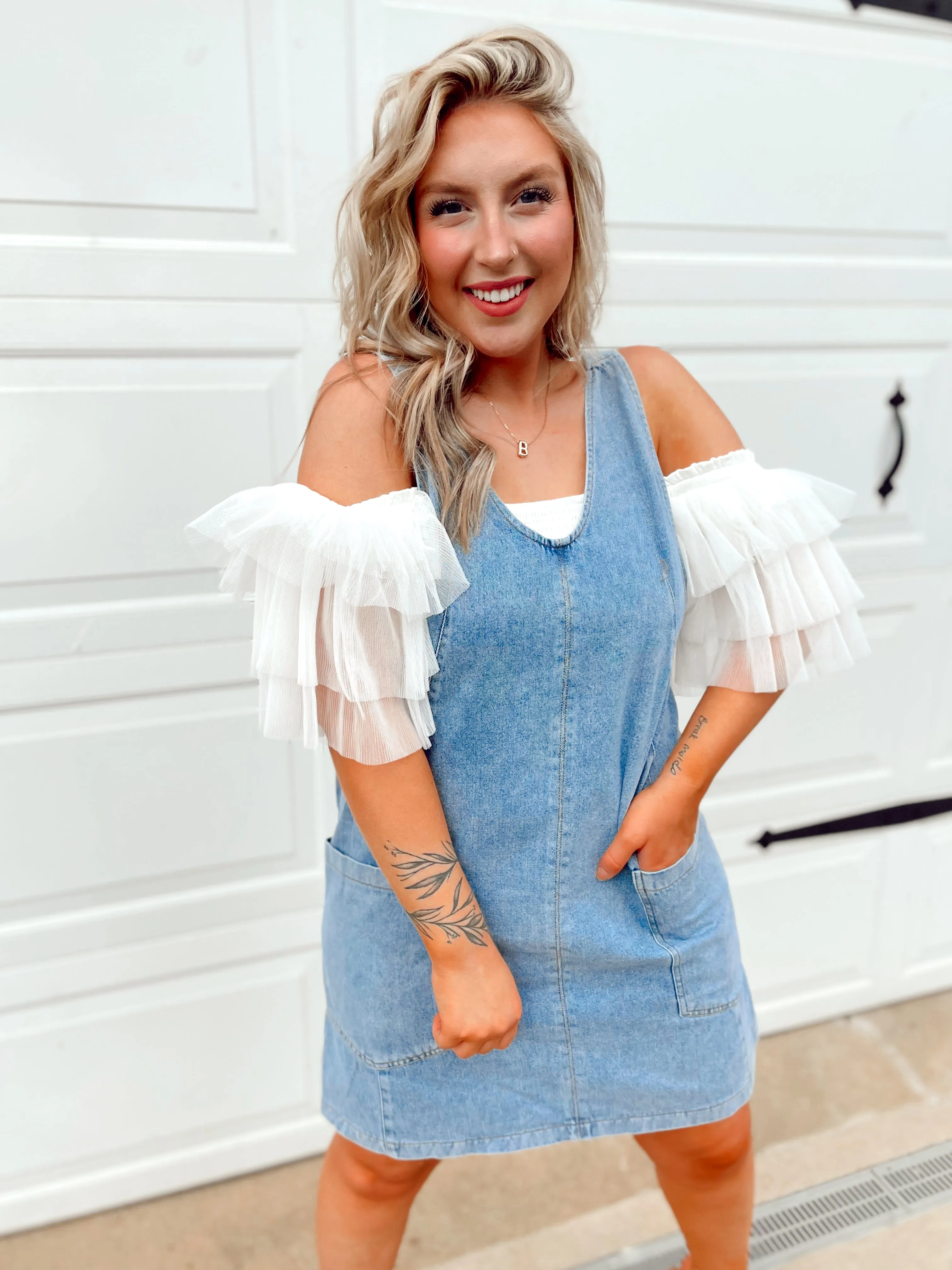 Alice Overall Denim Dress