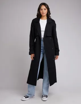 All About Eve Emerson Trench Coat - Black