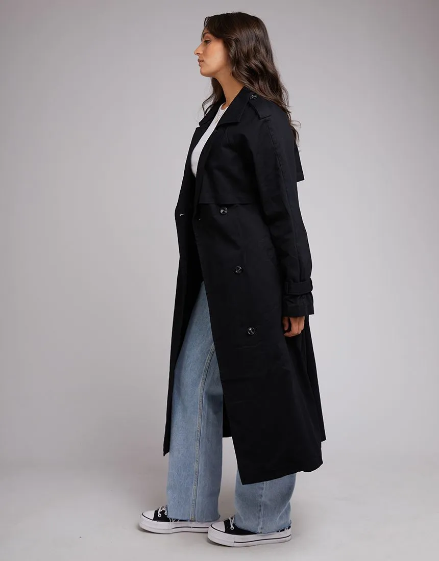 All About Eve Emerson Trench Coat - Black