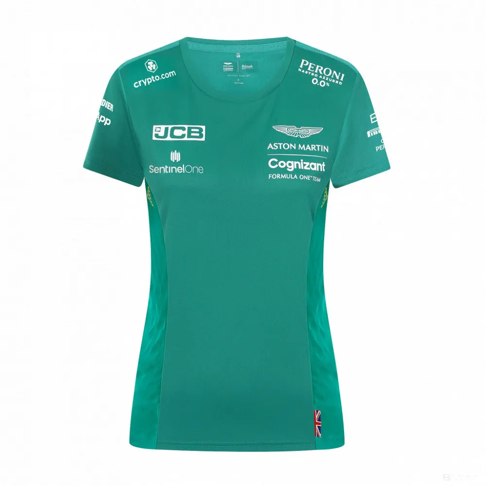 Aston Martin Womens Team T-Shirt, Green, 2022