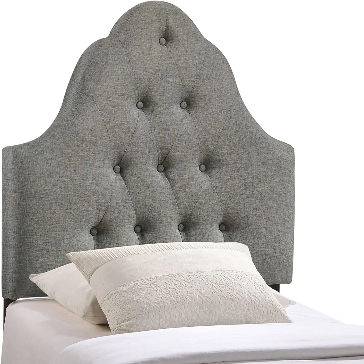 Ava Gray Fabric Headboard