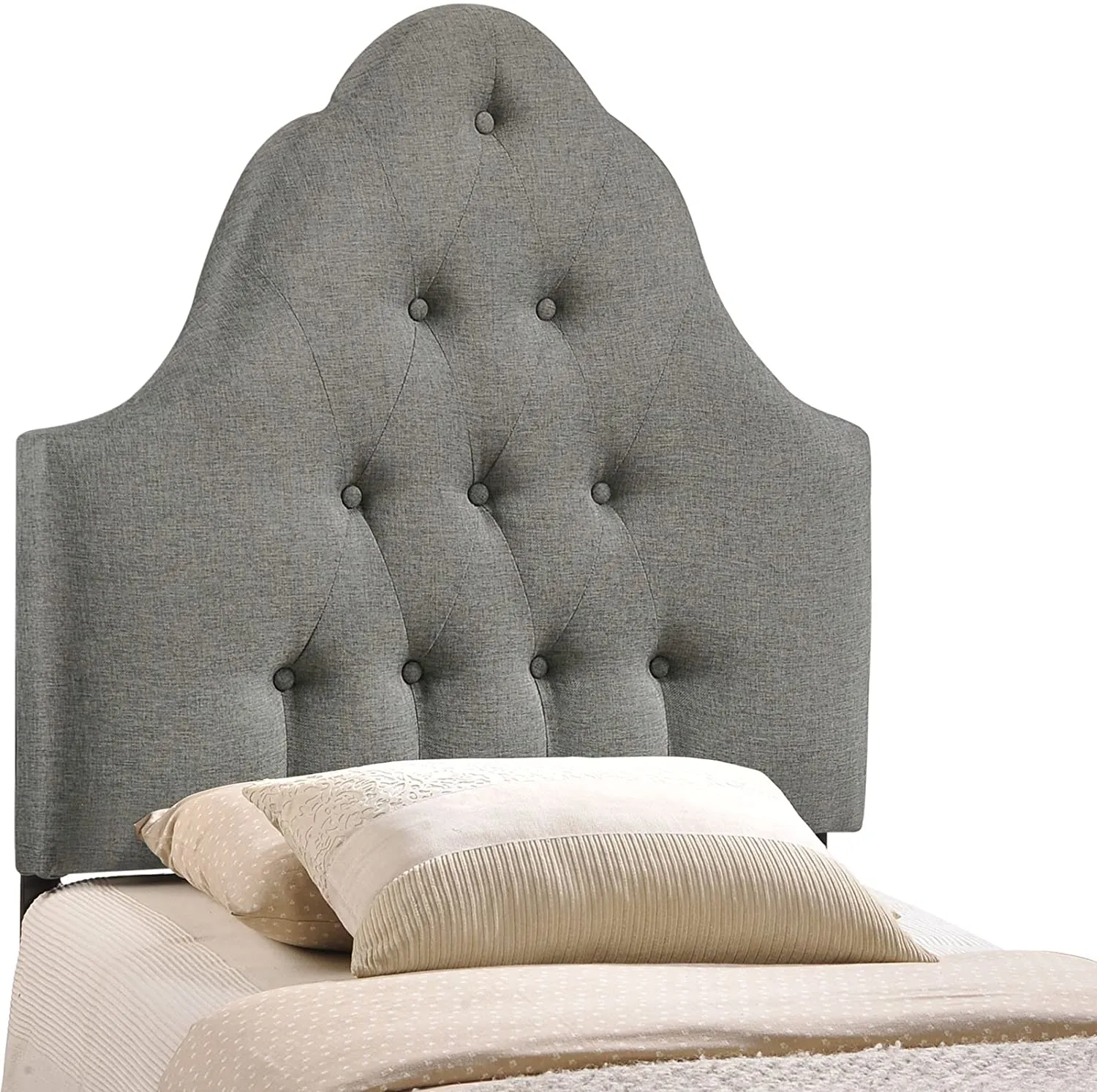 Ava Gray Fabric Headboard