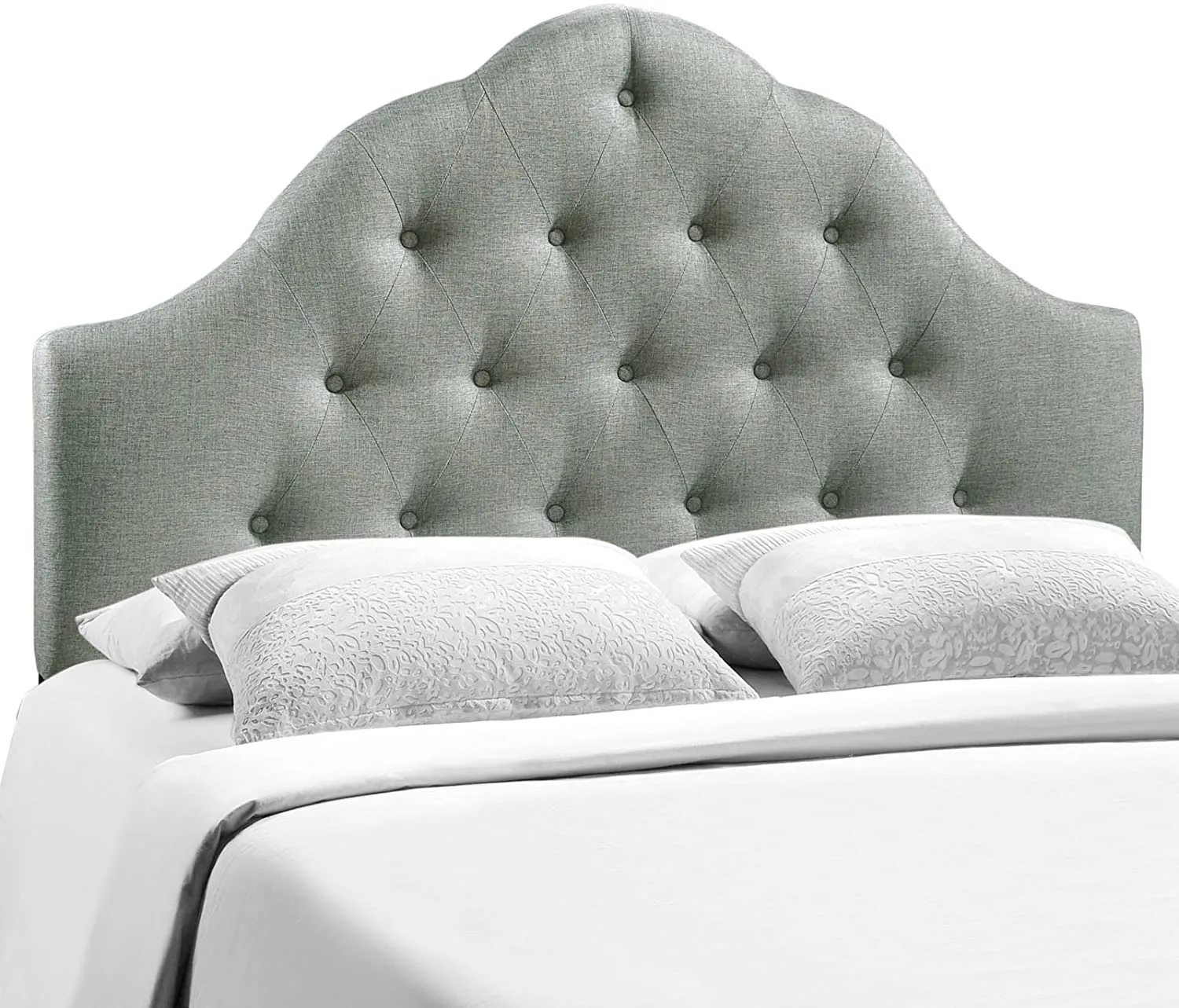 Ava Gray Fabric Headboard