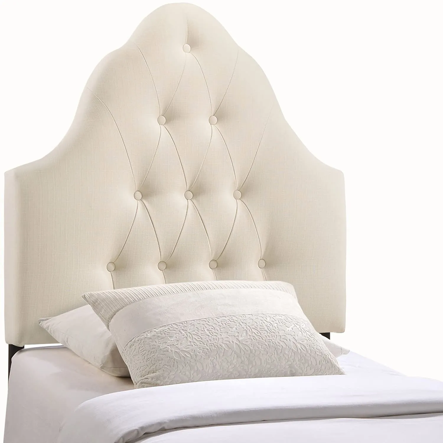 Ava Ivory Fabric Headboard