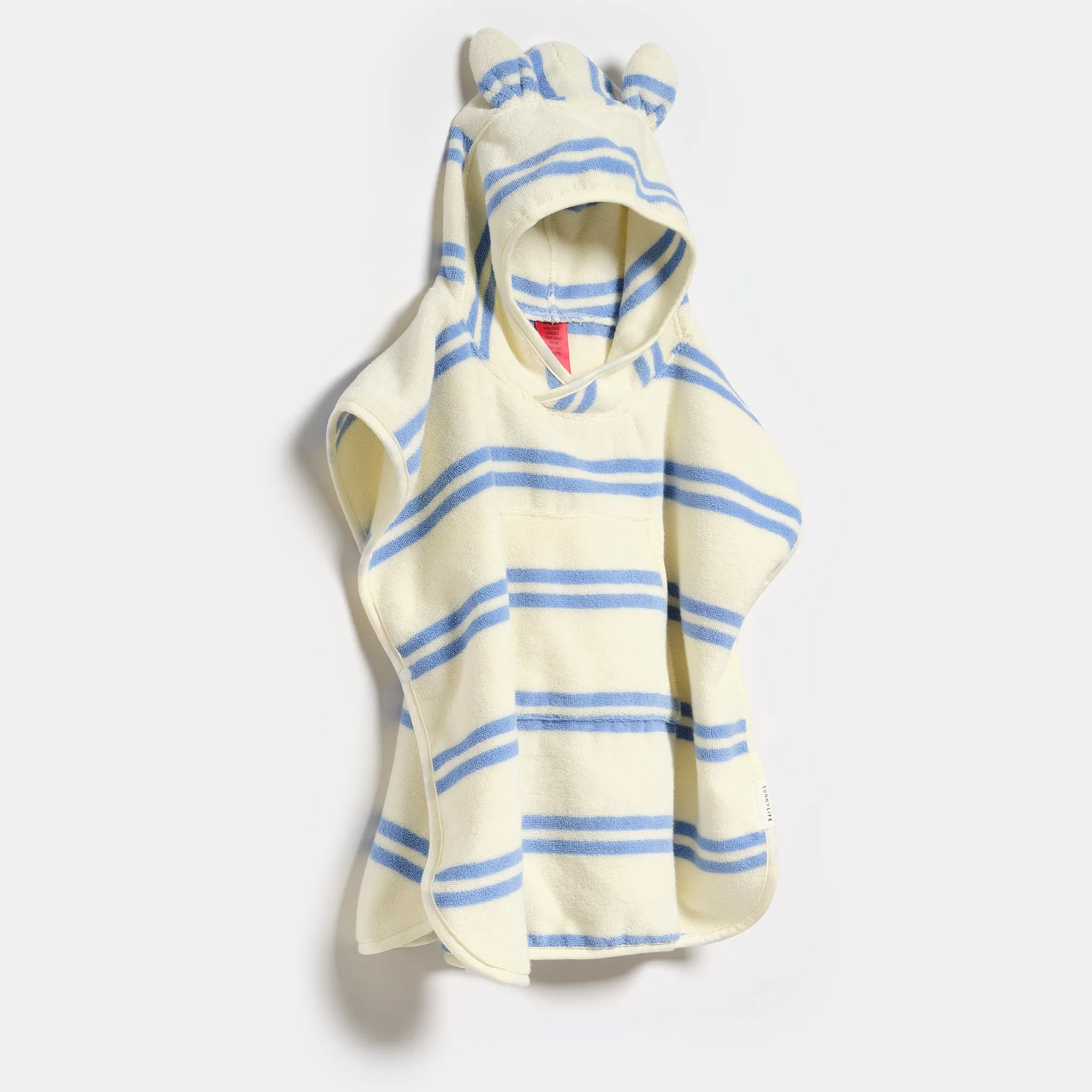 Beach Poncho | Sid the Seagull Blue Stripe