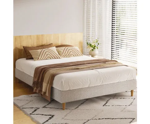 Bed Frame Beige ZORA