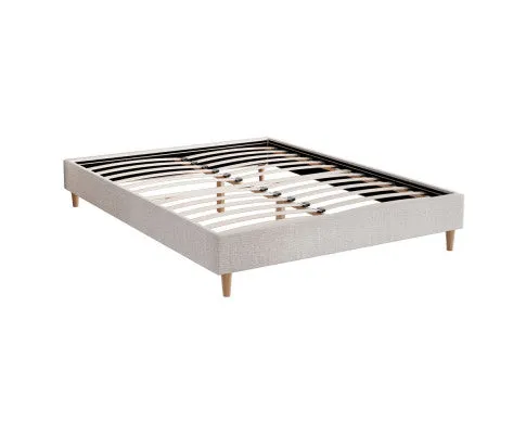 Bed Frame Beige ZORA