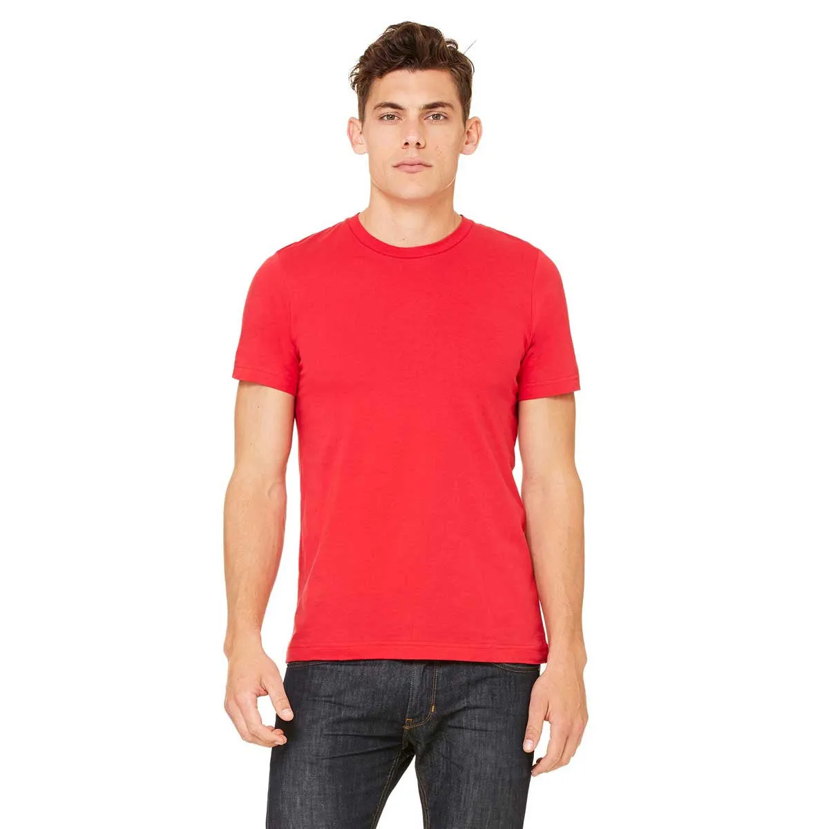 Bella   Canvas Unisex Red Made in the USA Jersey Short-Sleeve T-Shirt