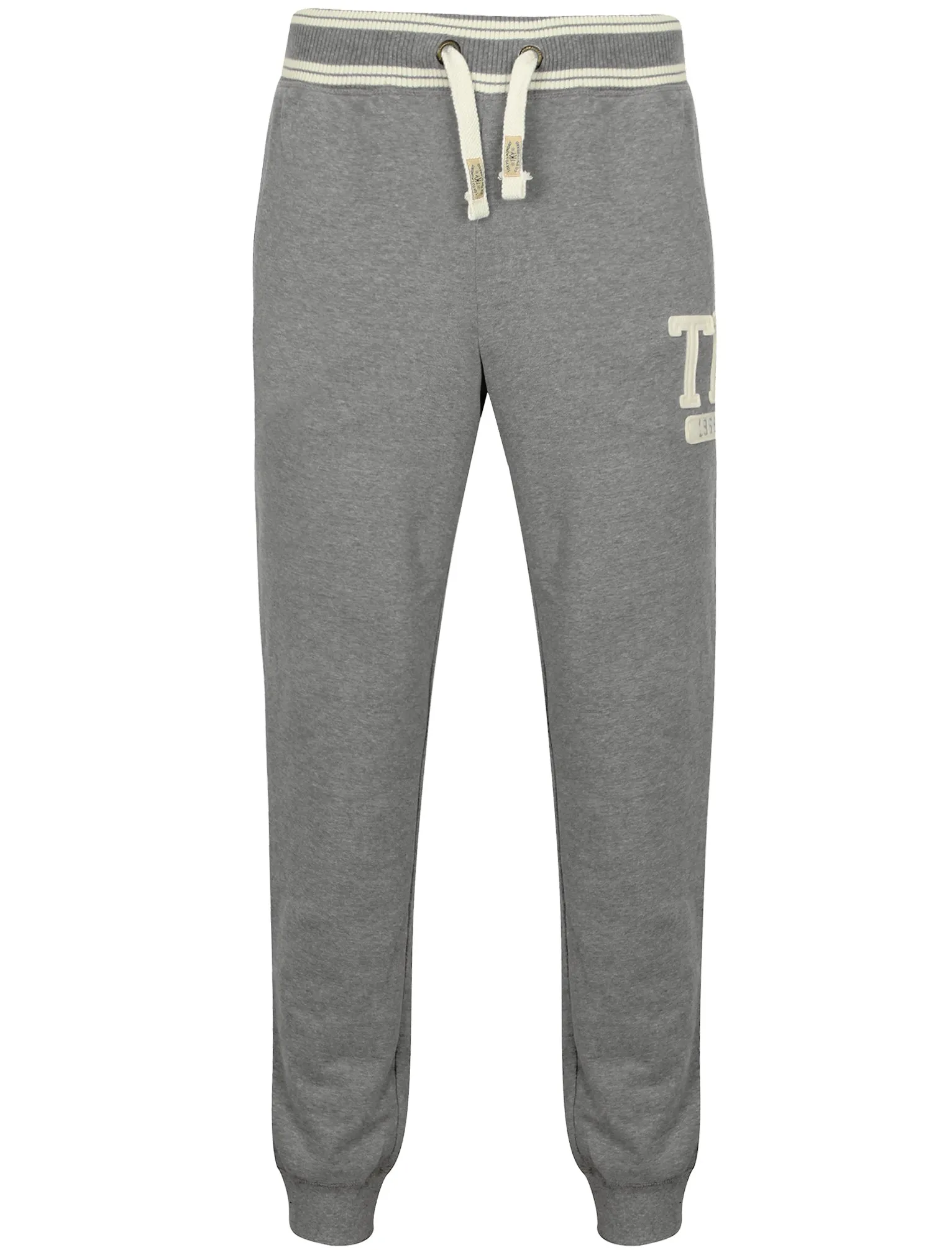 Bellevue Point Cuffed Joggers in Mid Grey Marl - Tokyo Laundry