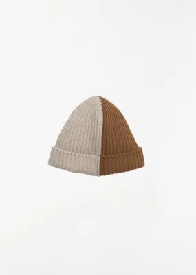 Bicolour Beanie — Natural