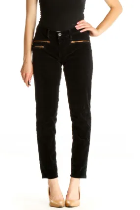 Black Corduroy Skinny Jeans