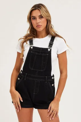 Black Denim Overall