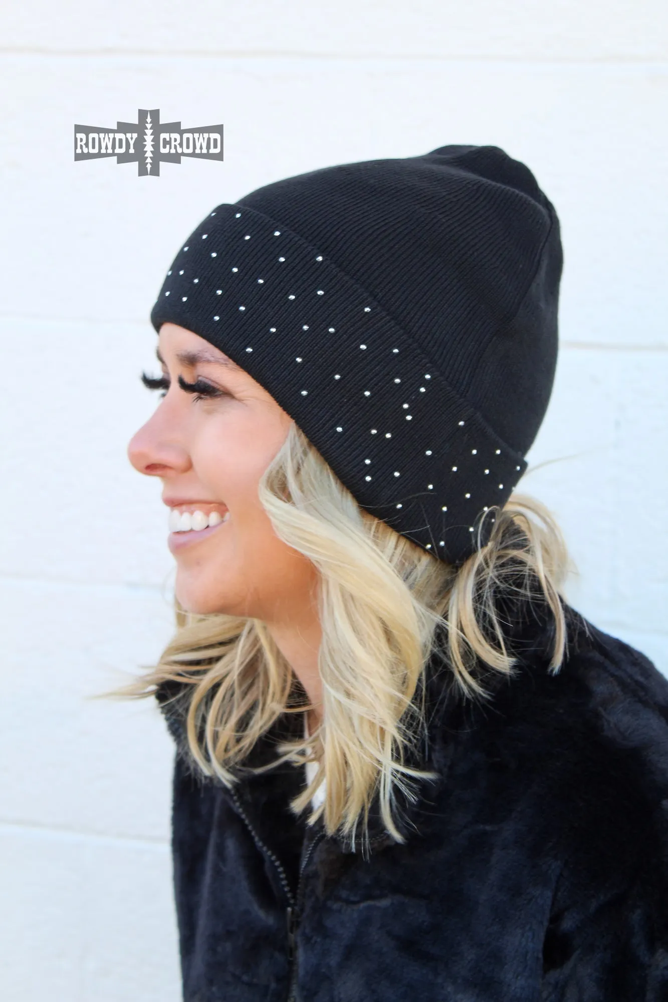 BLACK- Shine Bright Beanie