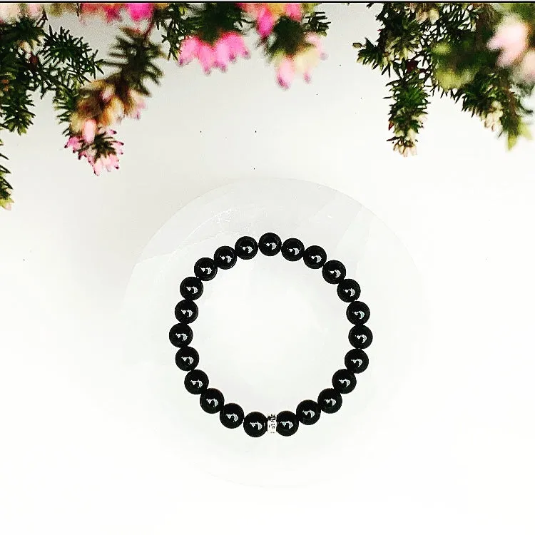 BLACK TOURMALINE CRYSTAL BRACELET by sacred blu