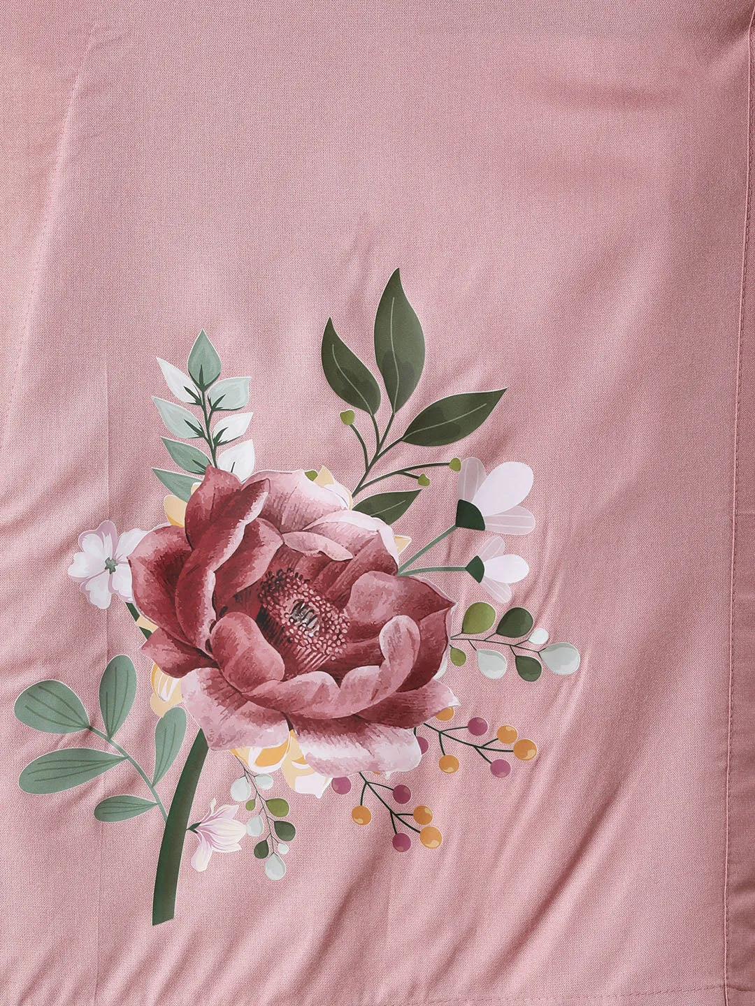 Blush Rayon MandarinKurti - Rosalita