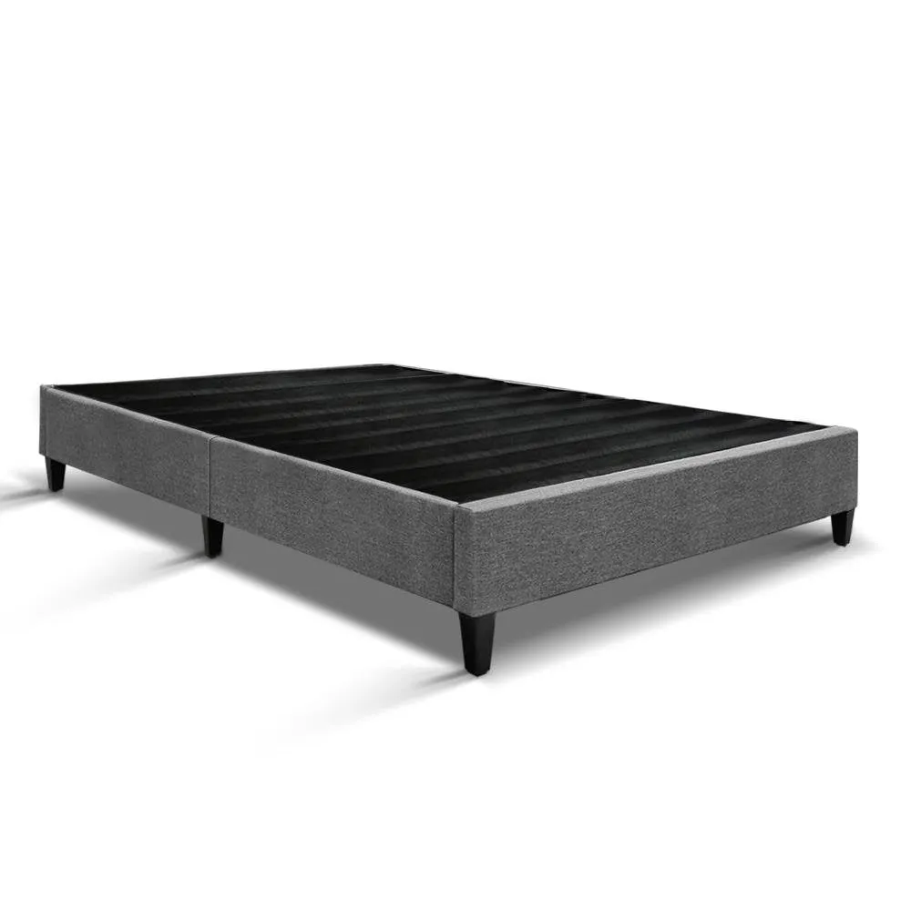 Brisk Fabric King Single Bed Base Frame Grey