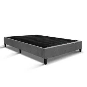 Brisk Fabric King Single Bed Base Frame Grey