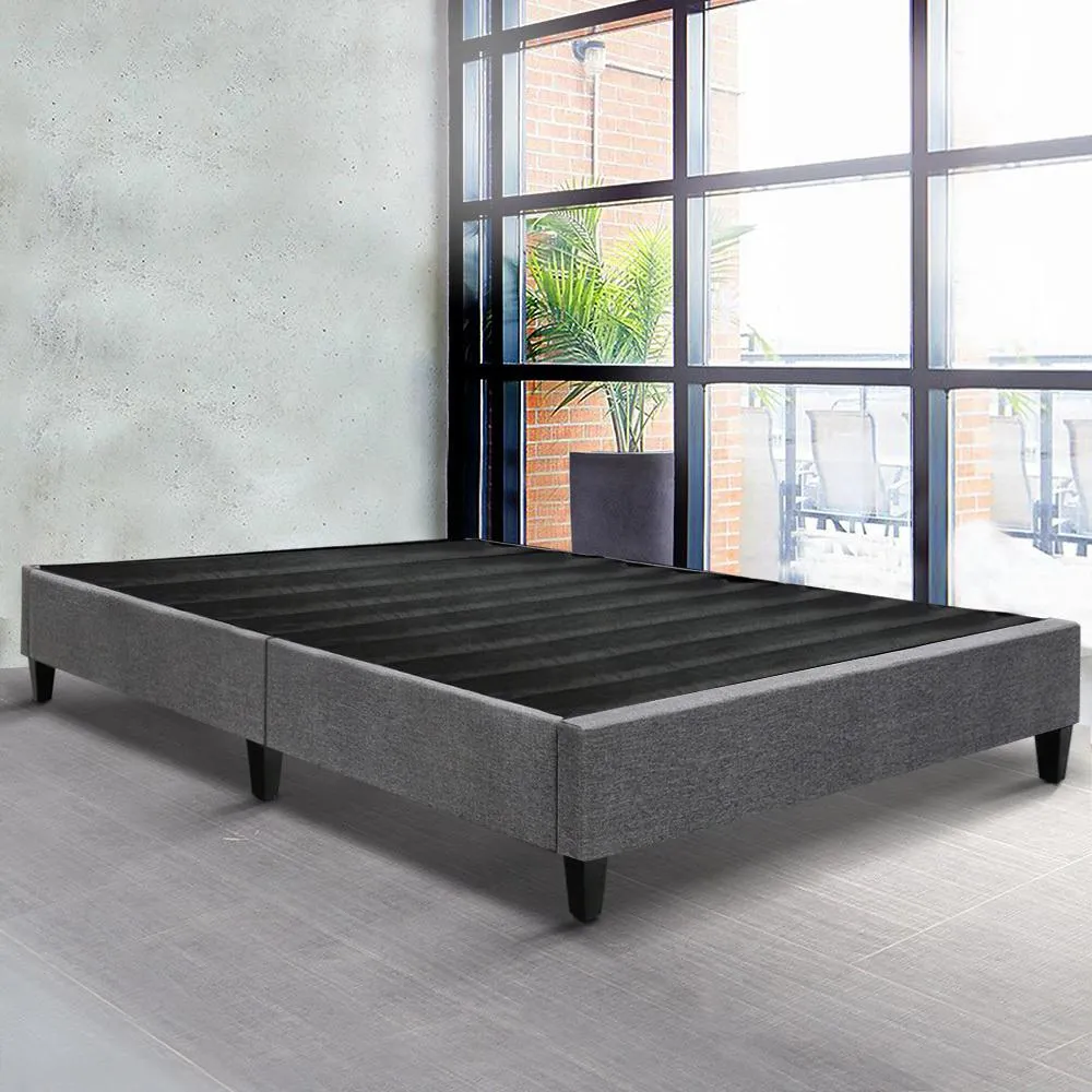 Brisk Fabric King Single Bed Base Frame Grey