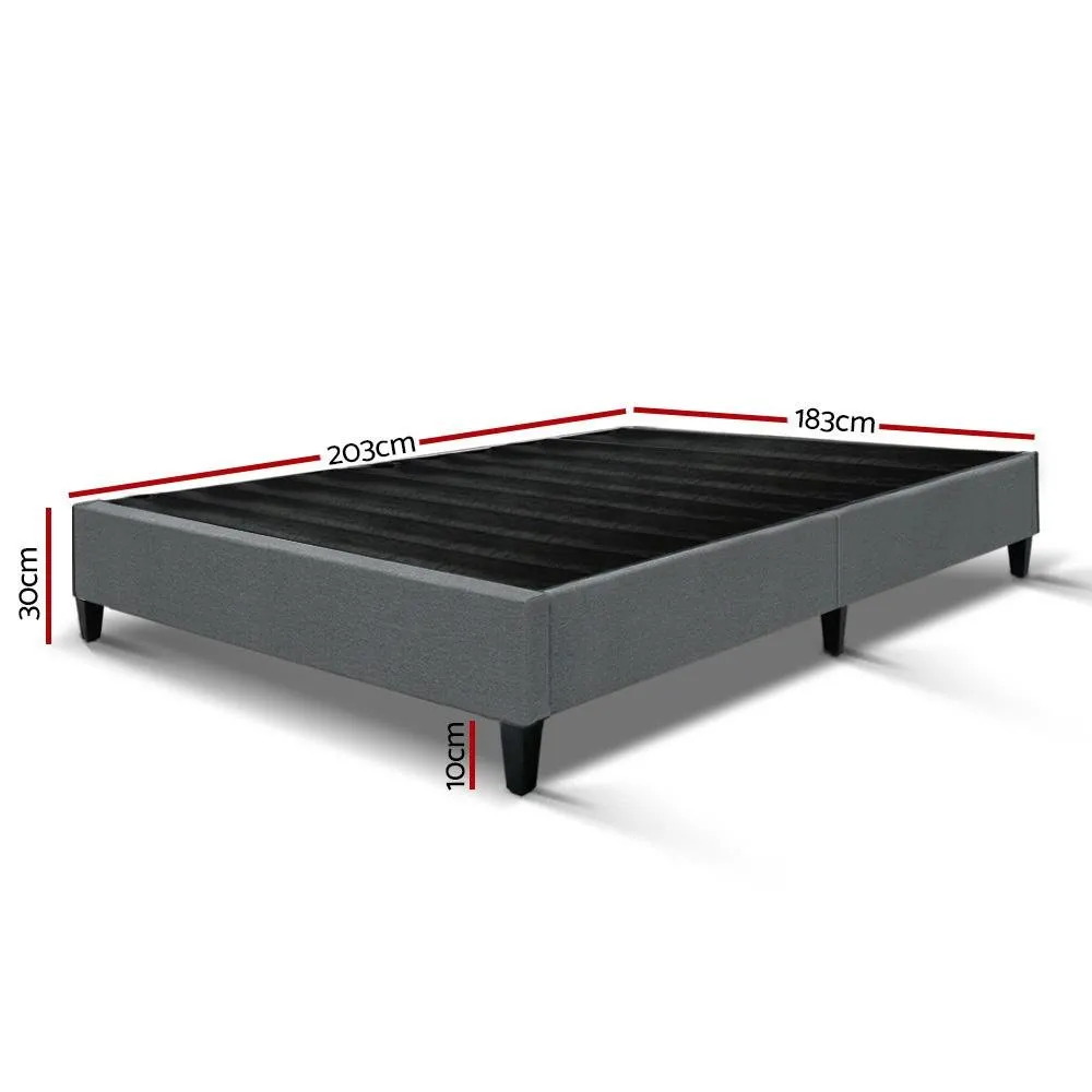 Brisk King Bed Base Frame Grey