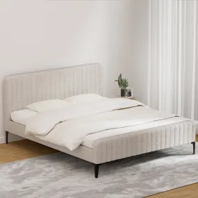 Burleigh King Bed Frame Beige