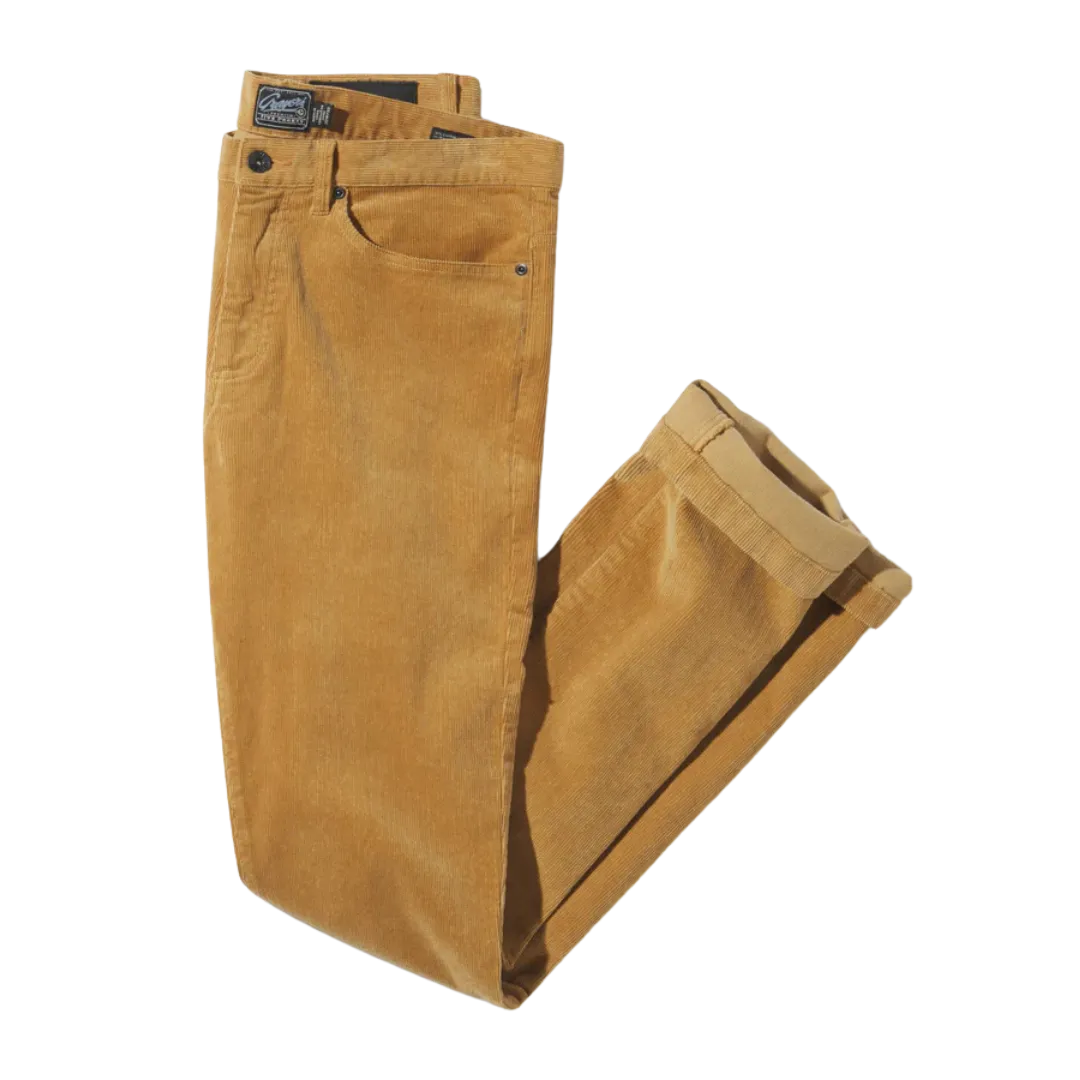 Burlington 5 Pocket Stretch Corduroy - Saddle