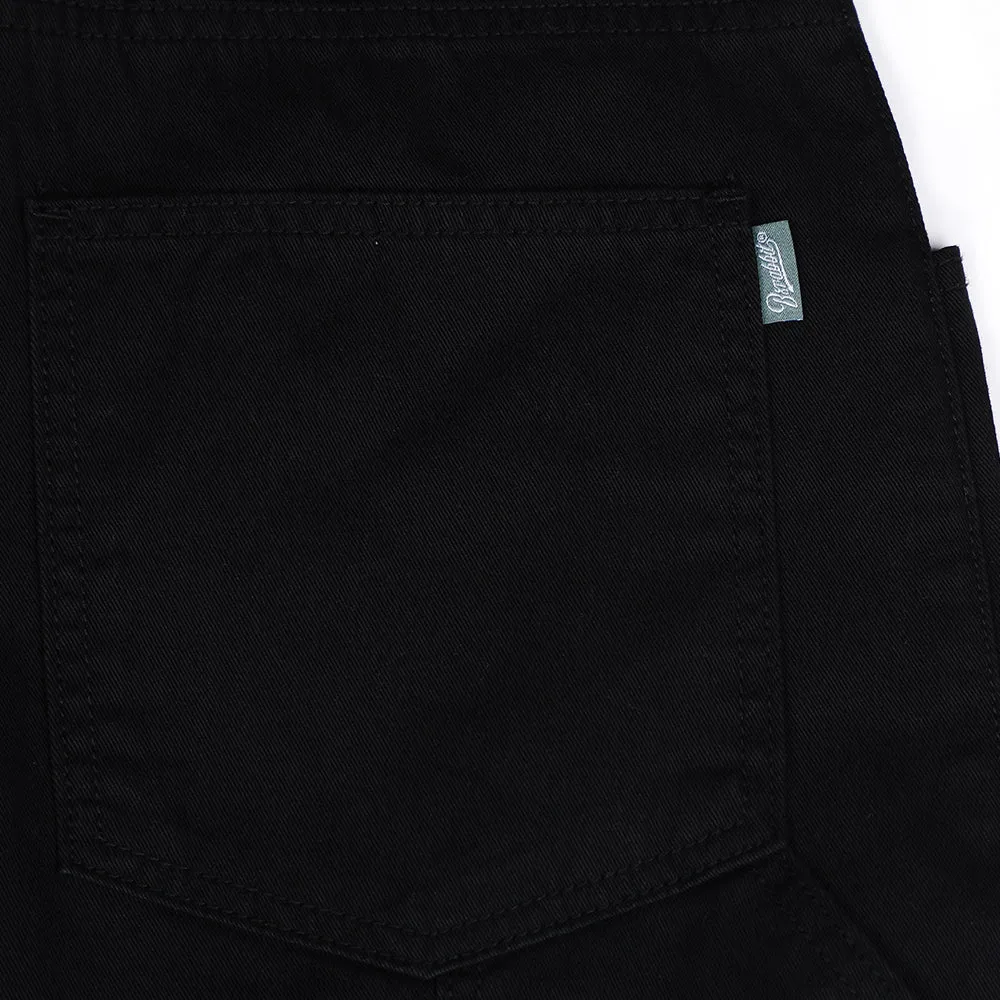 CARPENTER LOOSEFIT COTTON SHORT PANTS BLACK