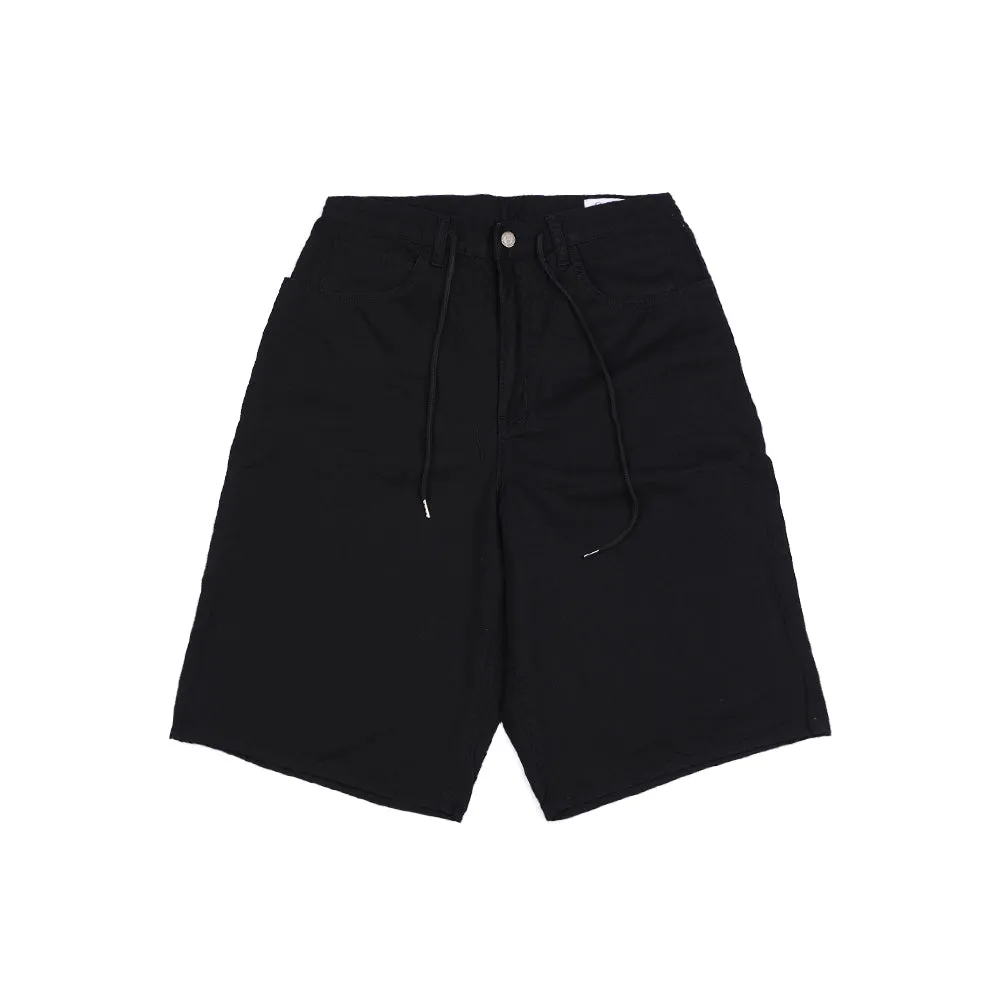 CARPENTER LOOSEFIT COTTON SHORT PANTS BLACK