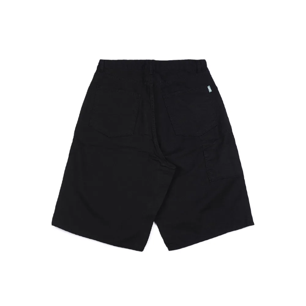 CARPENTER LOOSEFIT COTTON SHORT PANTS BLACK