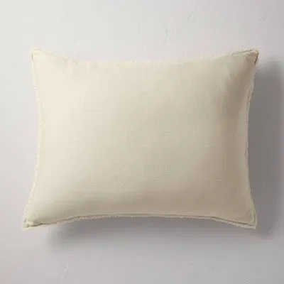 Casaluna Slub Linen Blend Decorative Pillow 26x34 Removable Cover