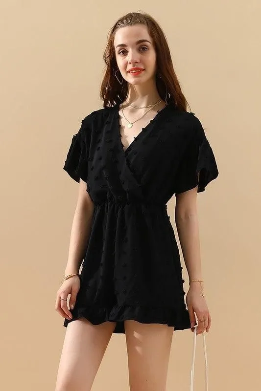 CASUAL RUFFLED CHIFFON JUMPSUIT