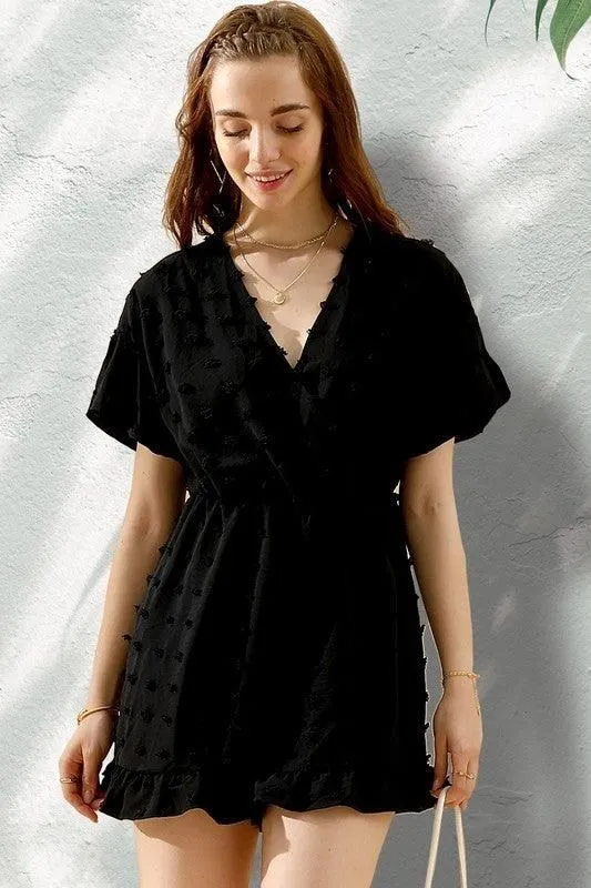 CASUAL RUFFLED CHIFFON JUMPSUIT