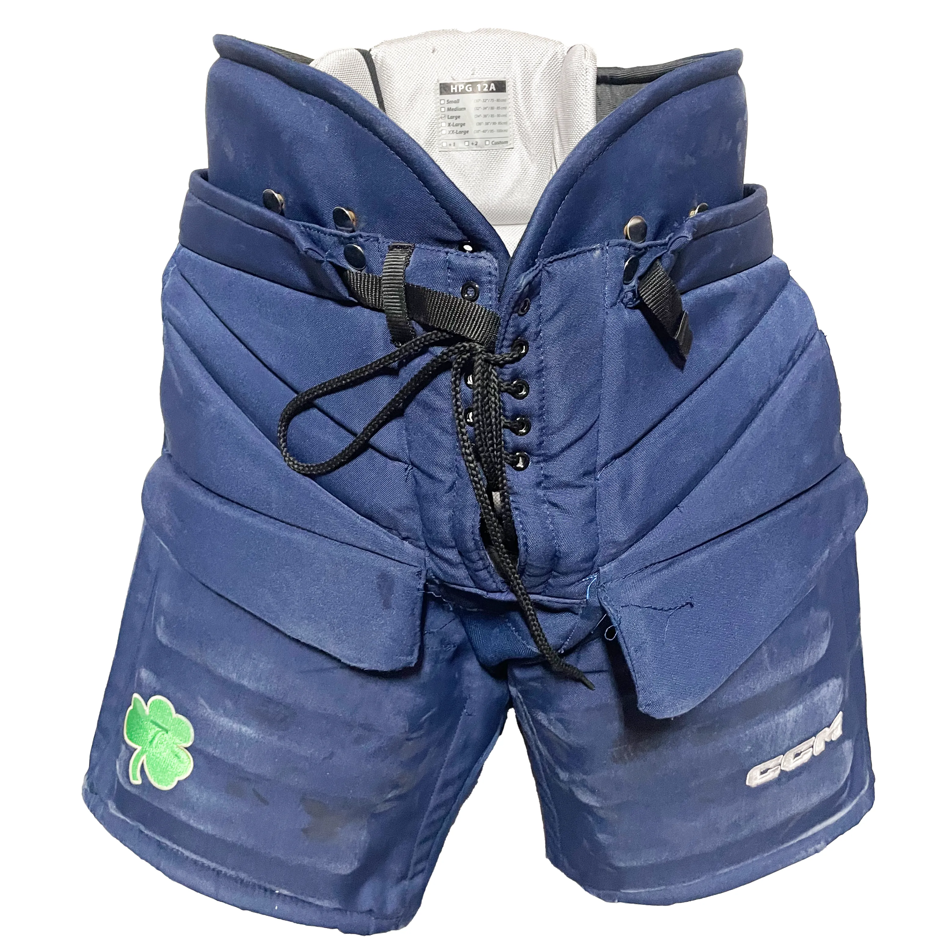 CCM HPG12A - Used NCAA Pro Stock Hockey Goalie Pants (Navy)