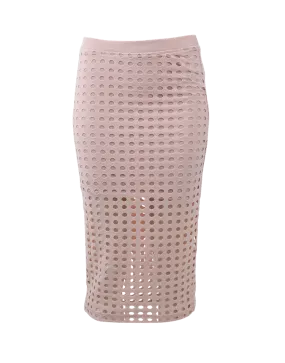 Circular Hole Pencil Skirt