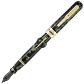 Conklin Mark Twain Crescent Filler Fountain Pen - Green w/ Gold Trim