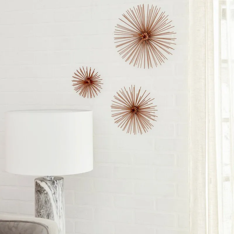 Crenata Colored 3 Piece Star Wall Decor Set