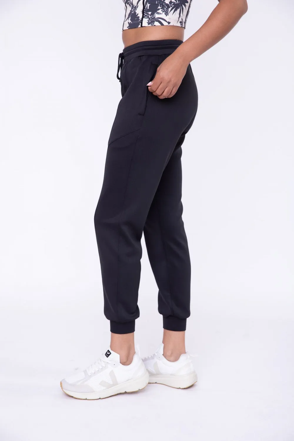 Cuffed Joggers with Zippered Pockets