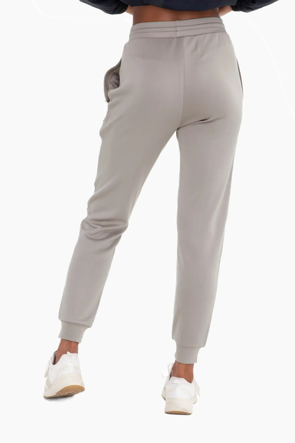 Cuffed Joggers with Zippered Pockets