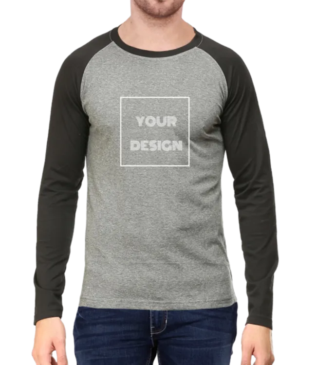 Customized Raglan Full Sleeves T Shirt D100