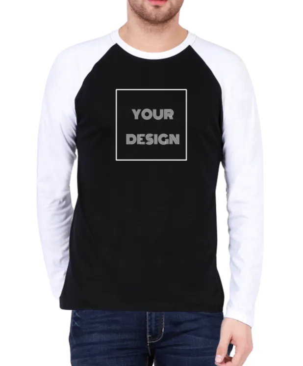 Customized Raglan Full Sleeves T Shirt D100