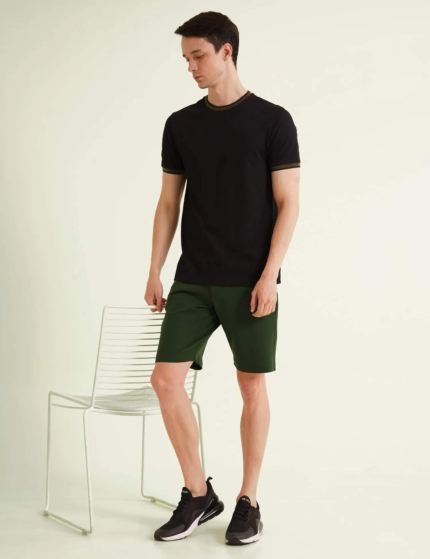 DAMENSCH Freedom 4-way Stretch Chino Shorts-Rifle Green-Large