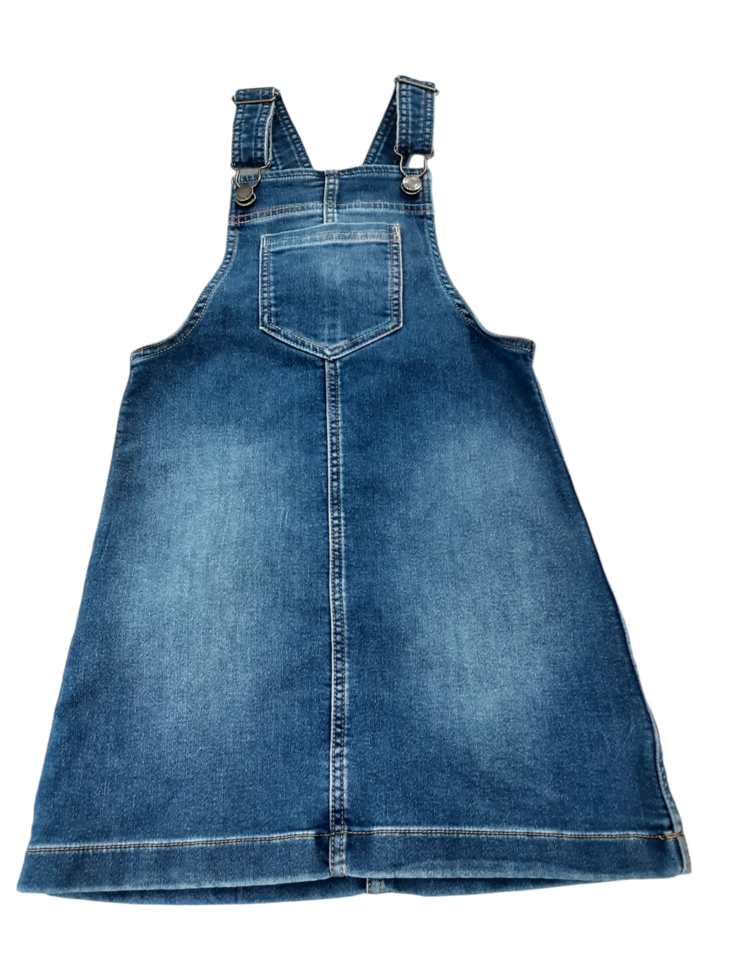 Denim overall dress girls size 7/8