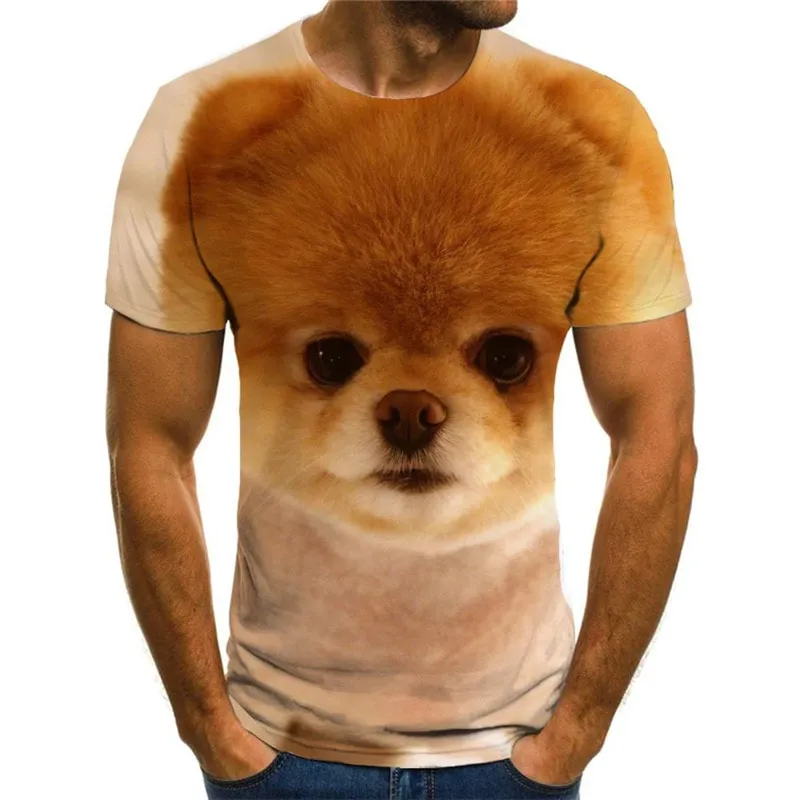 dog shirts Puppy Cute animal tee top art costume Cool big Smart dogs male