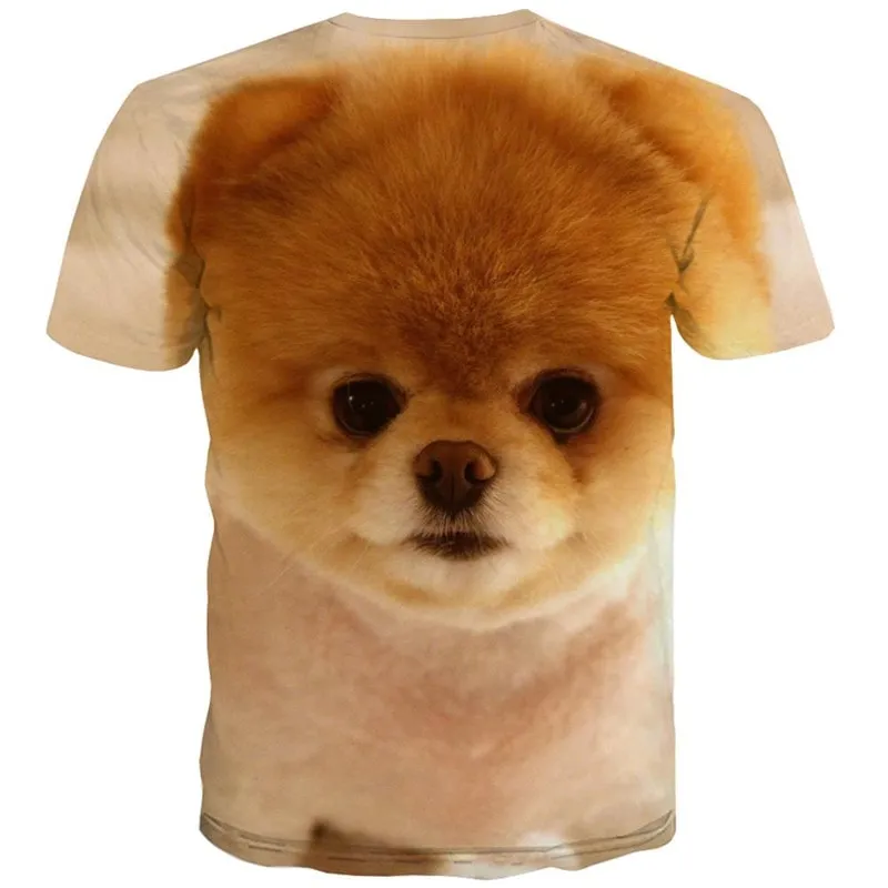 dog shirts Puppy Cute animal tee top art costume Cool big Smart dogs male