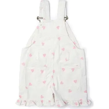 Dotty Dungarees Love Heart Overall Shorts