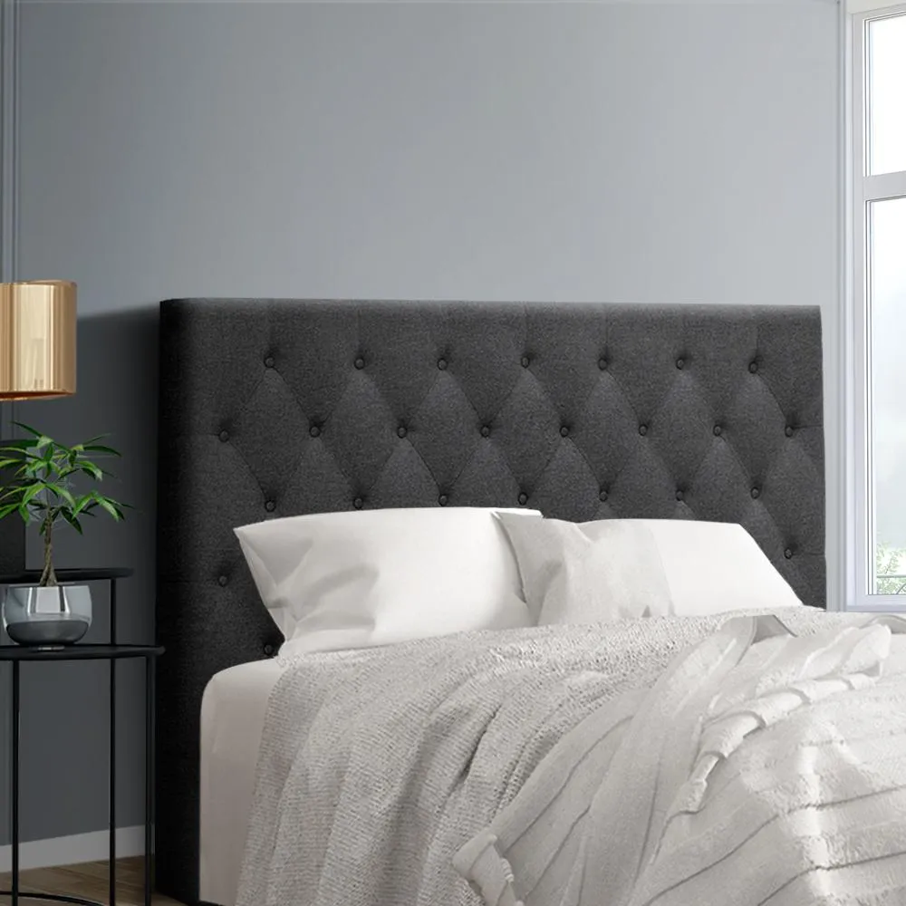 Double Size | Cappi Bed Headboard (Charcoal)